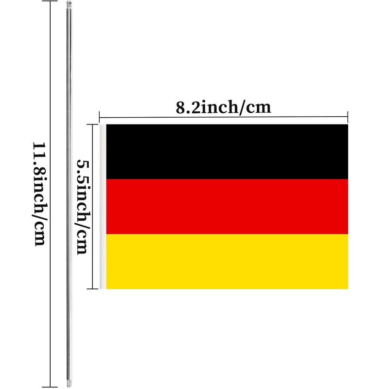 German Desk Flag Germany Small Mini Table Flags Decorations(German)