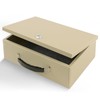 Dalmbox Portable Fire Safe Box with Key Lock, 13.2”x 11”x