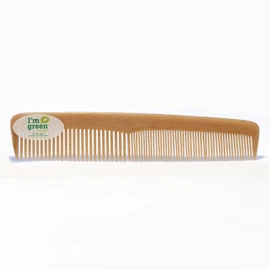 Chinchilla® Women's Sugar Cane Comb, Sustainable Comb for Women, Transport, Travel, Camping, Vegan & Recyclable, Spruce, Plastic-Free, Pack of 1