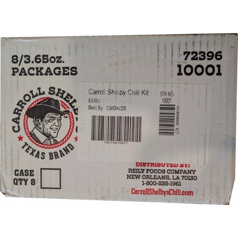 Carroll Shelby's Original Texas Chili Kit 3.65 Ounce (Pack of