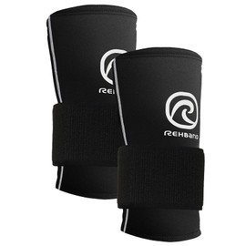 Rehband RX Wrist Support Power Max - 3-in-1 Wrist Bandage Fitness & Strength Training, 5 mm SBR / Neoprene Wrist Wrap Protects & Stabilises the Wrist - 1 Pair, Colour: Black, Size: M