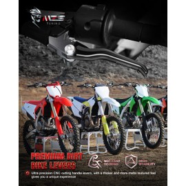 MZS Dirt Bike Clutch Brake Levers Pivot Adjustable Black Compatible with YZ125 YZ250 2015-2026 / YZ125X YZ250FX 2020-2026 / YZ250F 2009-2026 / YZ450F 2009-2022 / YZ250X 2016-2022 / YZ450FX 2019-2023