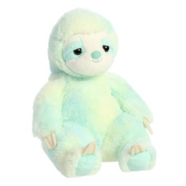 Aurora® Cozy Sluuumpy™ Da Minty Sloth™ Stuffed Animal - Comforting Companions - Blissful Relaxation - Multicolor 15 Inches