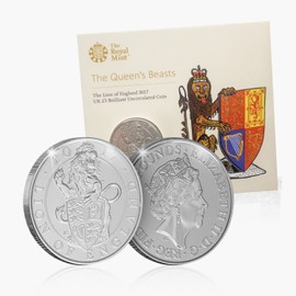 The Lion of England 2017 UK Brilliant Uncirculated £5 Coin