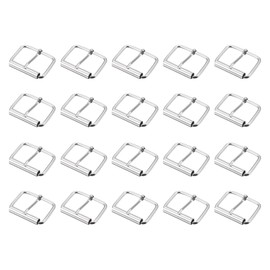 METALLIXITY Metal Roller Buckles (20mm/0.79inch) 30Pcs, Metal Belt Buckle Single Prong Belt Buckle - for Belts Bags Straps Hand DIY, Silver