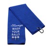 Funny Golf Towel Gift Always Wash Your Balls for Men