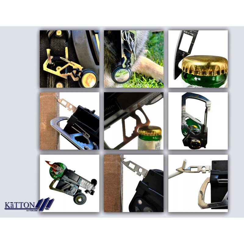 KaTTON - Utlity Knife -Removable Multi tool - Pop-Up Wallet,