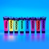 Moon Glow, Neon-UV-Glitzer-Gesichts- und Körpergel, Glitzer-Gesichtsfarbe (Rubinrosa, 12 ml (1