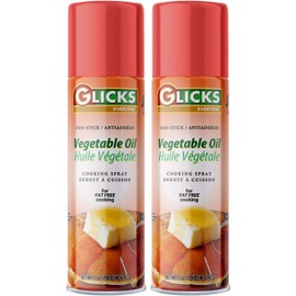 Glick's Vegetable (Cottonseed) Non-Stick Oil Spray 5oz (2 Pack) Kosher for Passover and year round