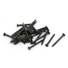 sourcingmap Hardware Nails 2mm x 25mm Fiber Concrete Cement Wall Point Tip Nails Black 30pcs