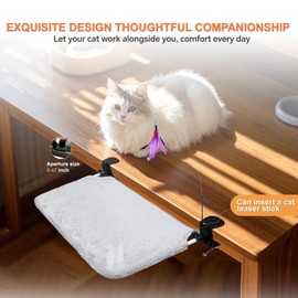 PCYIS Cat Desk Bed,The Ideal Cat Bed for Your Desk Space,Double-Sided Bed Cloth Design,Suitable for All Seasons,Perfectly fits The Desk Space,Comfortable and Stable,Easy to Clean