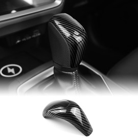 KUNGKIC Car Gear Shift Knob Cover Sticker Head Trim for 2023 2024 Subaru Crosstrek Base Premium Sport Limited Carbon Fiber Pattern Interior Accessories