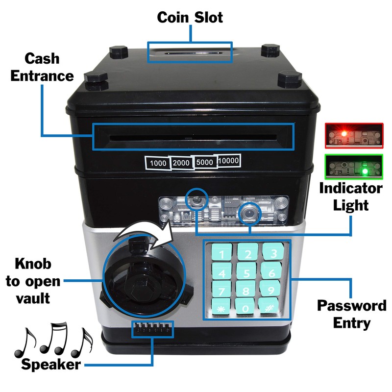 Cash Vault for Kids - Password Protect Your Bills and