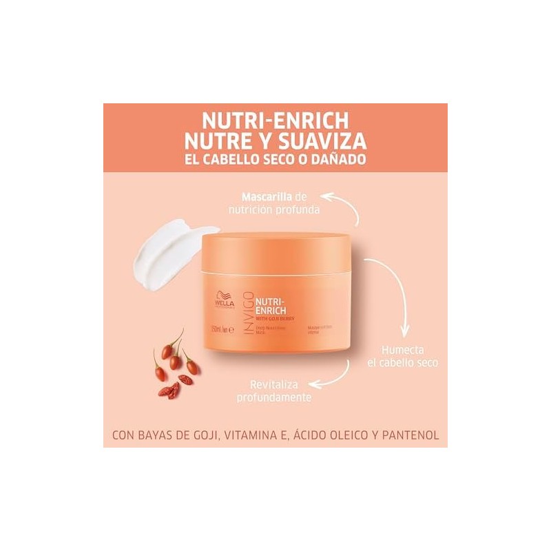 Wella Professionals Invigo Nutri-Enrich Mascarilla Reparación Daño 150ml