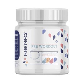 NEREA pre workout pre entreno con creatina monohidratada de alta pureza, alto rendimiento, sin efectos negativos | sabor frutos rojos | 30 servicios