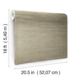 nuwallpaper nu2215 Trigo grasscloth Peel & Stick Papel pintado, Neutral