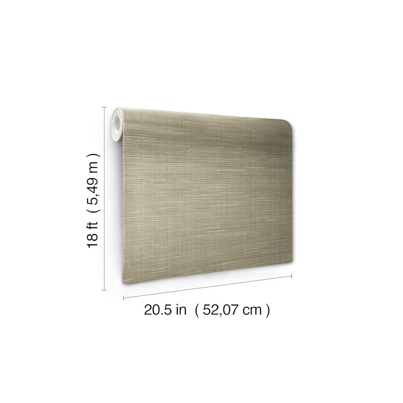 nuwallpaper nu2215 Trigo grasscloth Peel & Stick Papel pintado, Neutral