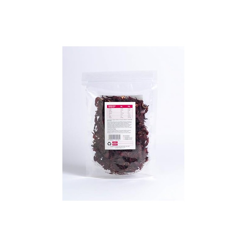 Bioura Organic Ceylon Hibiscus Flowers Tea, 50g, Rich Aroma, Unique