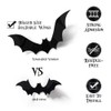 120Pcs Halloween Home Decor 3D Bats Halloween Window Stickers,4 Sizes