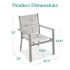 Best Choice Products Set of 2 Stackable Outdoor Textilene Chairs,