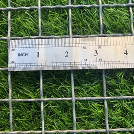 FengYoo 13Gauge Strong Galvanized Woven mesh 40"X24" 1"mesh|Delivered Flat|Poultry cage Netting -Anti-Rodent Steel mesh Crimped mesh Snake Fence Chicken Wire Fencing