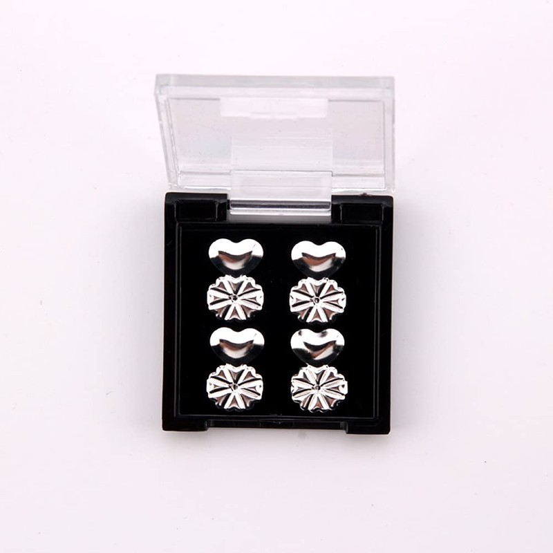 2 Pairs Adjustable Magic Earring Lifters Hypoallergenic Earring Backs Love