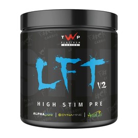 TWP Nutrition Platinum Series LFT V2, High Stim Strong Pre Workout, 390g and 30 Servings, 9 Great Flavours (Blue Snow Cone)