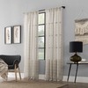 Clean Window Twill Stripe Allergy/Pet Friendly Anti-Dust Sheer Curtain Panel,
