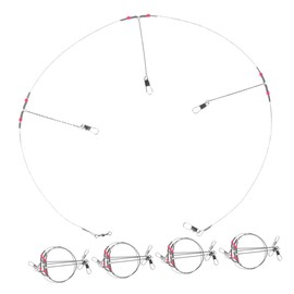 WOONEKY 5pcs Saltwater Fishing Leader Rigs High Strength Wire with Swivels Snap Durable Tackle Gear for Lures Bait and Hooks Versatile Fishing Equipment for Sea