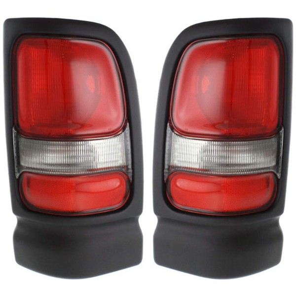 For Dodge Pickup Tail Light 1994-2002 Pair Driver and Passenger