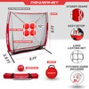 PowerNet Pitching Bundle, Baseball Net with Pitch Perfect Targets &