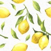20 napkins, lemons, table decoration, decoupage, napkin technology, 33 x