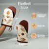 Folkulture Mini Oven Mitts Heat Resistant | (5.75 x 9)