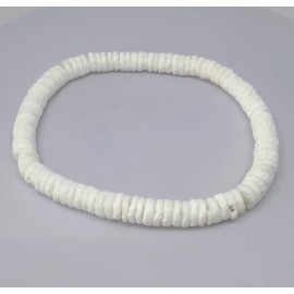 Hawaiian Jewelry Heishi Puka Shell Elastic Stretch Bracelet from Maui, Hawaii