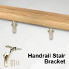 RealPlus 6 Handrail Bracket, 3" Staircase Hand Rail Brackets for