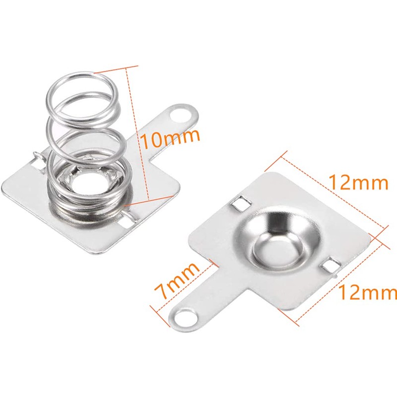 Cutelec 20Pairs Battery Springs AA Battery Negative to Positive Conversion