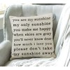 Swono You are My Sunshine Farmhouse Pillow, Song Lyrics Presents,