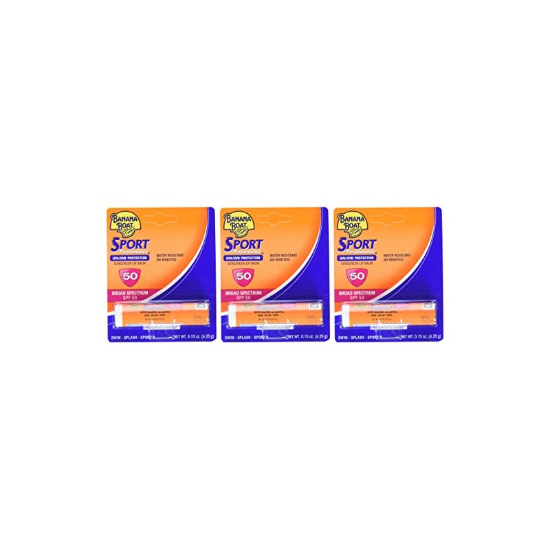 Banana Boat Spf#50 Sport Lip Balm 0.15oz by Banana Boat