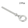 sourcing map M8 5/16"x3.94" Stainless Steel Eye Bolts Threaded Screw