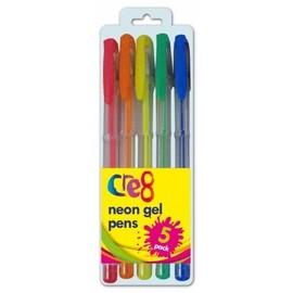 Pennine - NEON Gel Pens Assorted Colours (Pack of 6)