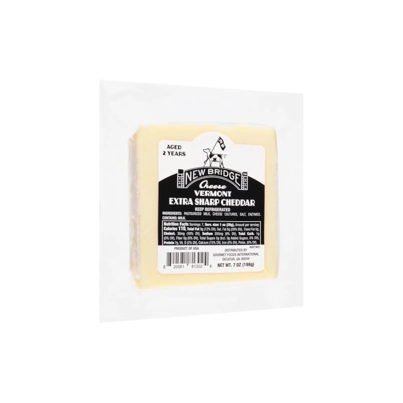 New Bridge Cheese, 7 oz, 4 Pack (7 oz, Aged
