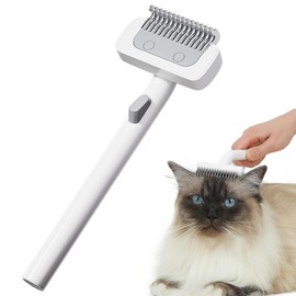 Cat Dog Comb for Short Haired Cats Dogs, Painless Cat Brush Deshedding Comb with Gentle Tooth, Effectively Remove Loose Hair