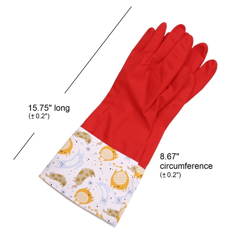 Myungjin Fleece-Lined, Flock Lining, Insulated Medium Cuff, Reusable Waterproof Household