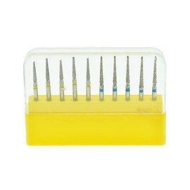 Kit 10 Fresas de Diamante Ultra Fino Punta de Lapiz Dental, Limpieza y Pulido Bucal