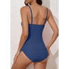 Eomenie - Traje de baño tankini para mujer, con control