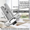 KIDOACOW Sliver Pocket Door Hardware 2 3/4 Backset with Edge