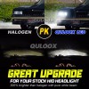 QULOOX 4pcs Fit Pontiac Firebird Trans AM 1977-1981 4x6" LED