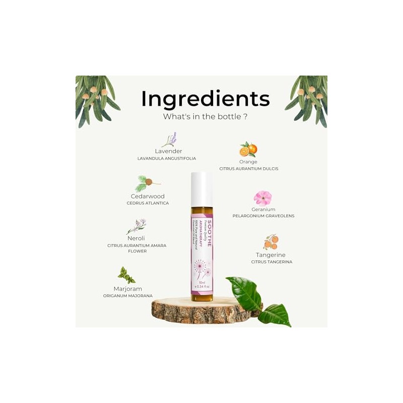 benatu Benatu Soothe Blend Aceite Esencial Roll On (Infundido Con