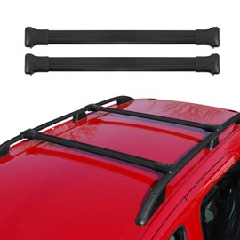 OMAC Roof Rack Cross Bars Luggage Carrier for RAM ProMaster 2014-2025 Black 2 Pcs Anti-Theft for Travel Kayak Canoe Surf Ski Snowboard Camping