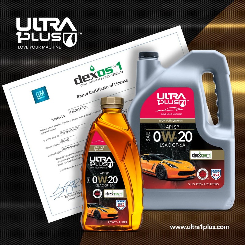 ULTRA 1PLUS SAE 0W-20 Full Synthetic Motor Oil, API SP,